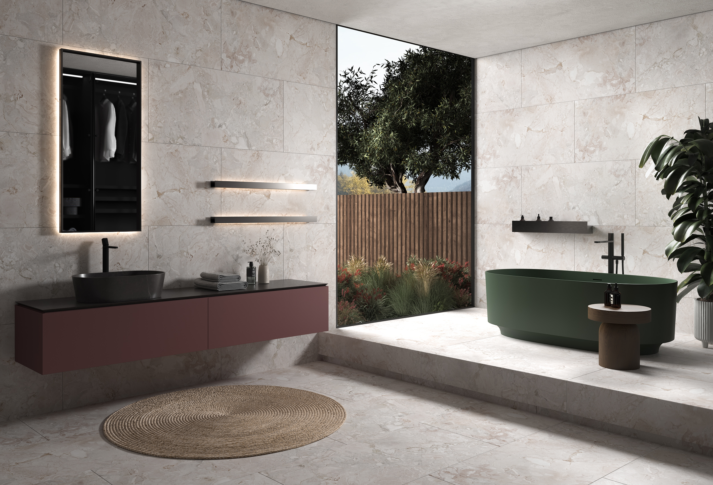 2198 На пол Pro Milano Black Matt Shape 4D 120x60 - фото 15