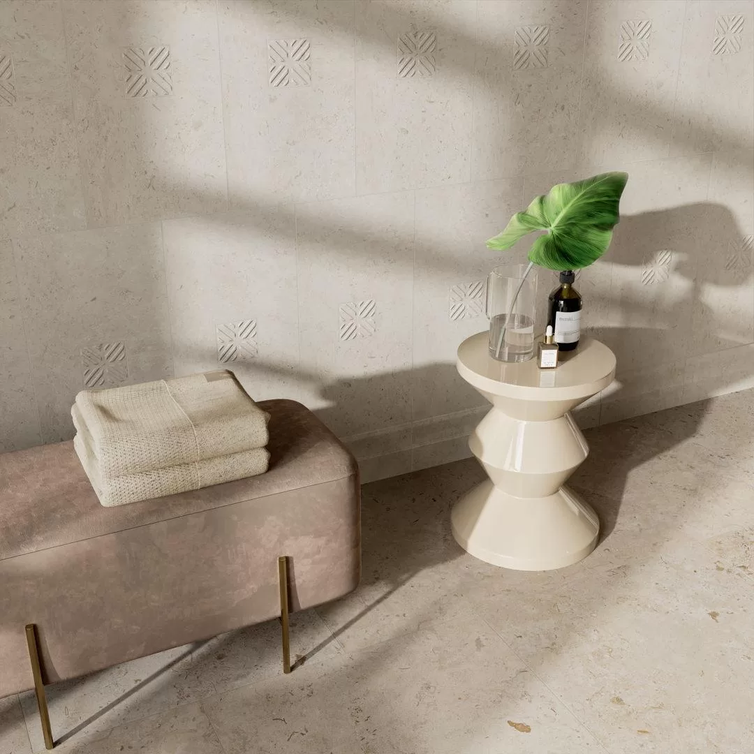 T025/11207 Декор Карму Мозаичный Бежевый Матовый 75х15 - фото 15