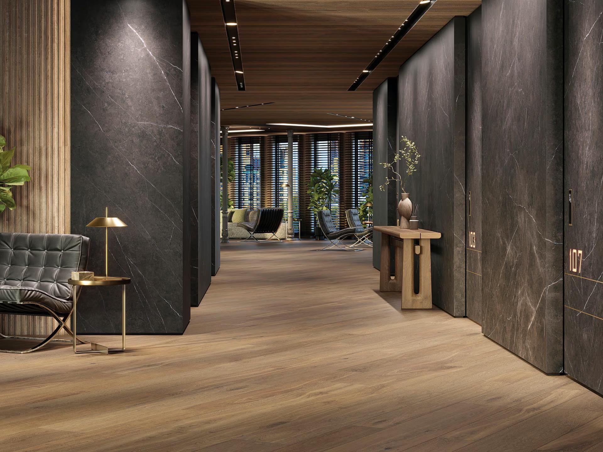 100332609 На пол Liem Black Grey Nature 120x270 - фото 7