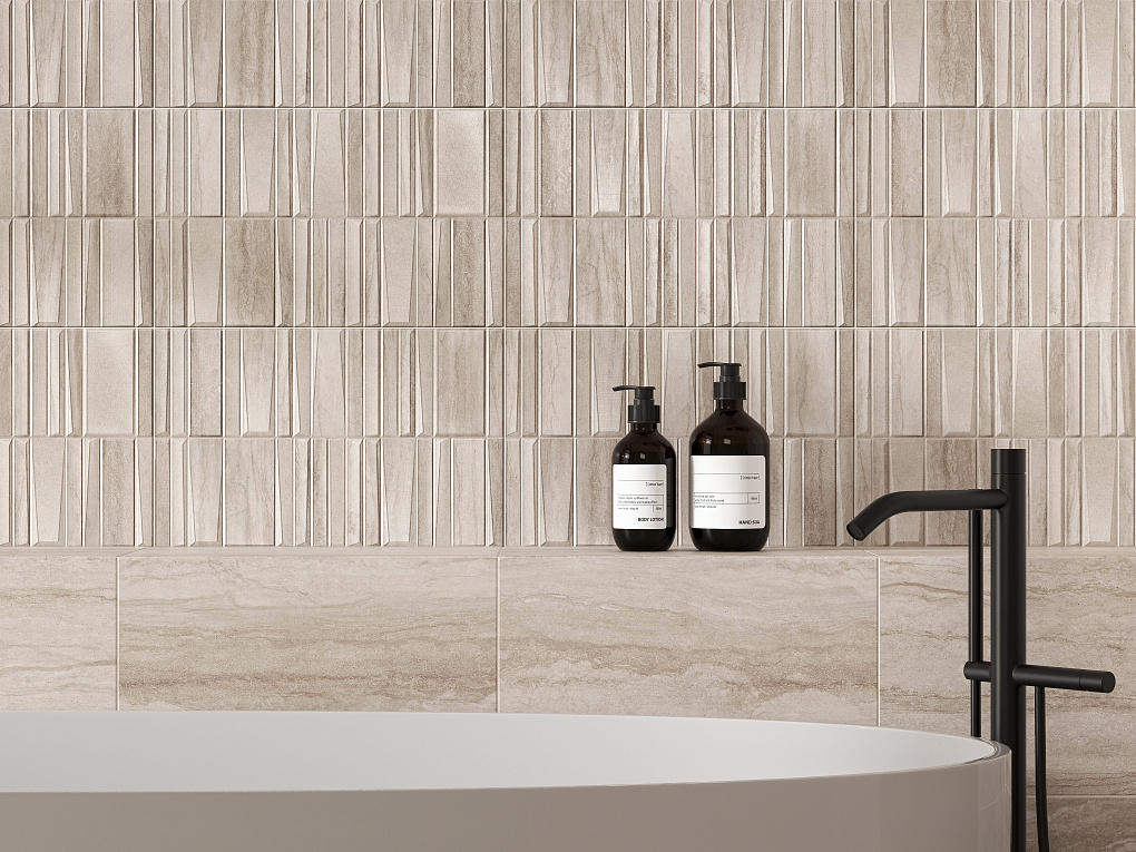 010100001563 На стену Треви Бежевый низ 04 25x40 - фото 10