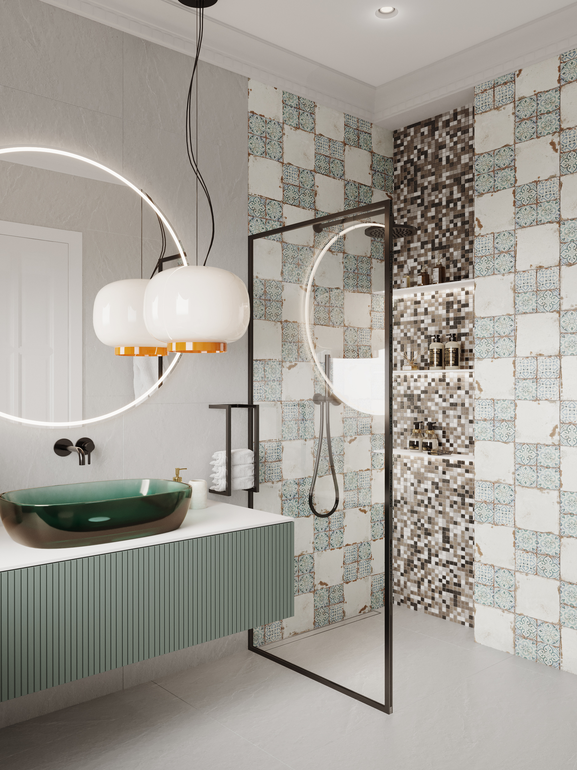 Orion  d20*6 315*290 На пол Стеклянная мозаика Orion - фото 7