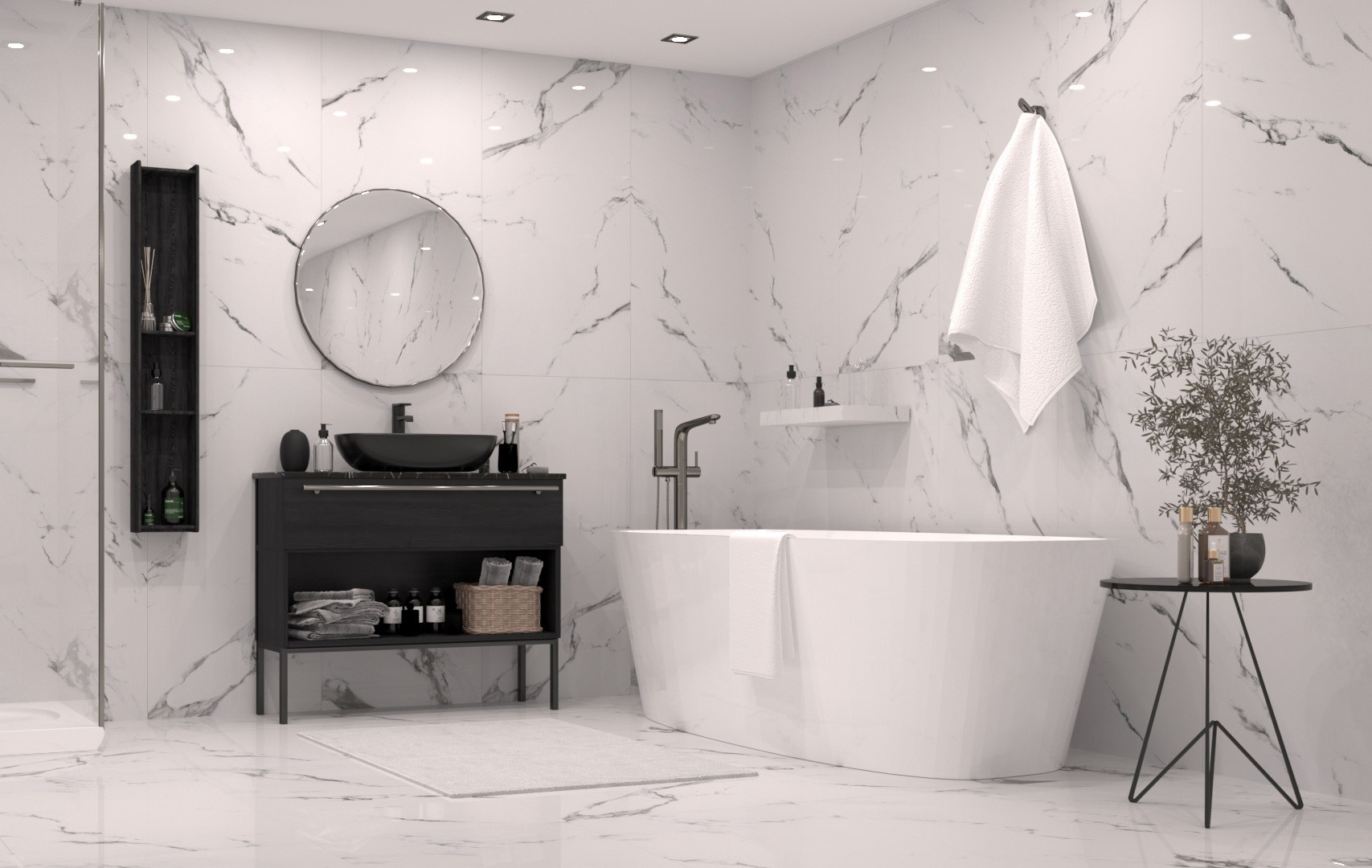 NTT9121P  На пол Bright And Shiny Calacatta Light Grey 60x120 - фото 36