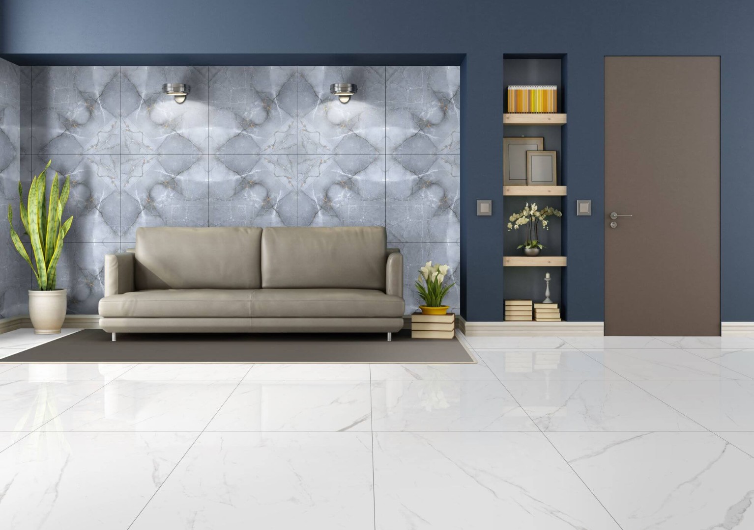 NSC8045 На пол Porcelain Tile 8045 Серый матовый 80x80 - фото 31