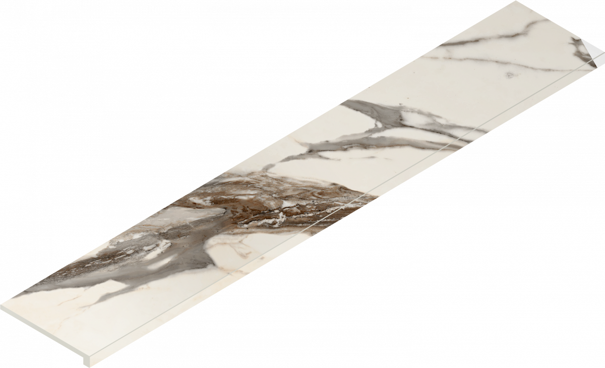 620070002794 Ступень Avantgarde Calacatta Warm Scalino Angolare Dx 33x160