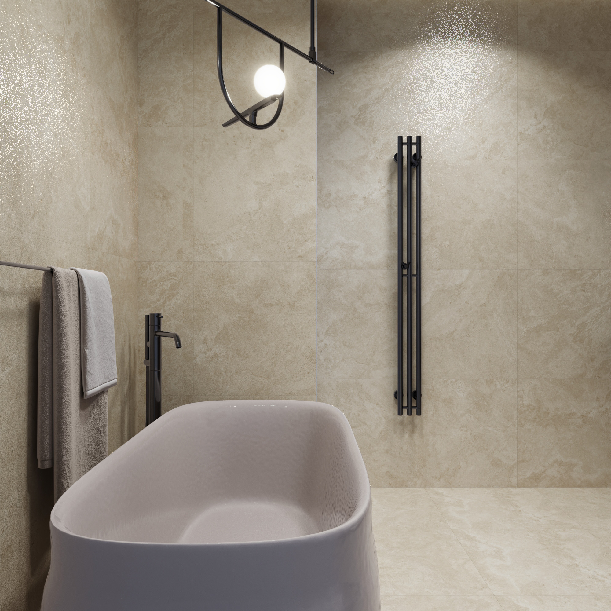 RT7004-B На пол Arawak White Matt Rustic Punch 60x120 - фото 17