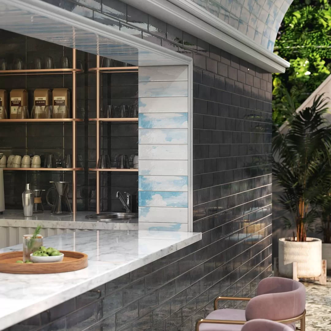 9041 На стену Тракай Зеленый темный глянцевый - фото 19