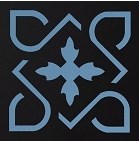 Декоративная вставка Метлахская плитка 070N007D010 ENC07 Vico 10 (BEU. NOI) 7x7