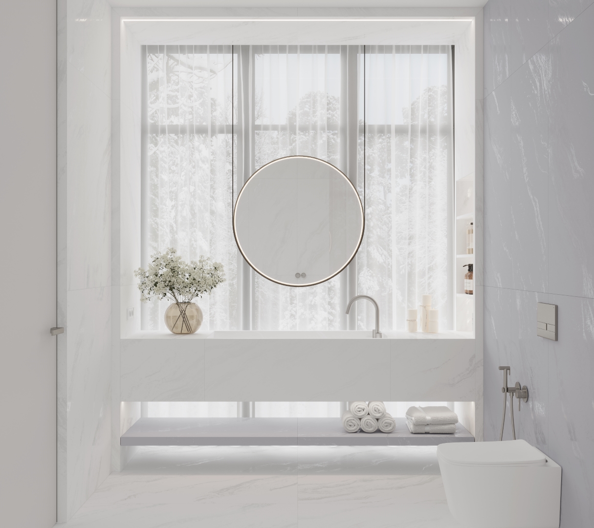 LP6012G0551R  На пол Solo Bianco белый глянцевые чернила 59.5х119.1 - фото 16