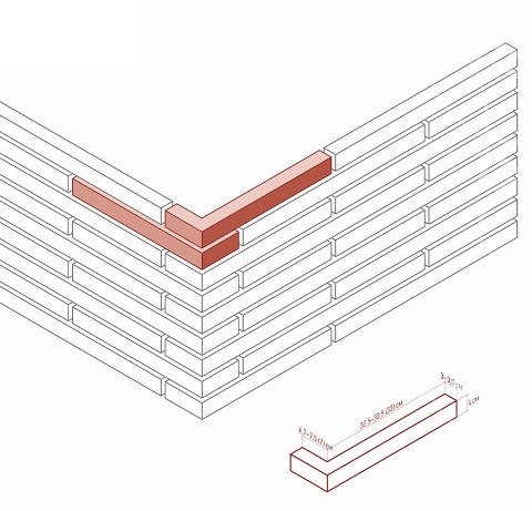 694-65 На стену Реген Брик Design угол 33x4 - фото 2