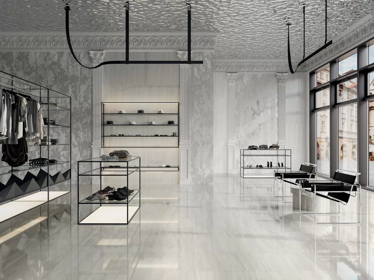 13110TR На стену Белем Серый светлый глянцевый обрезной 30x89.5x0.9 - фото 15