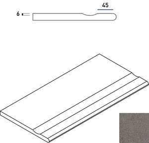 620090001038 Бордюр Discover X2 Fume Bordo Svasato Round 30x60