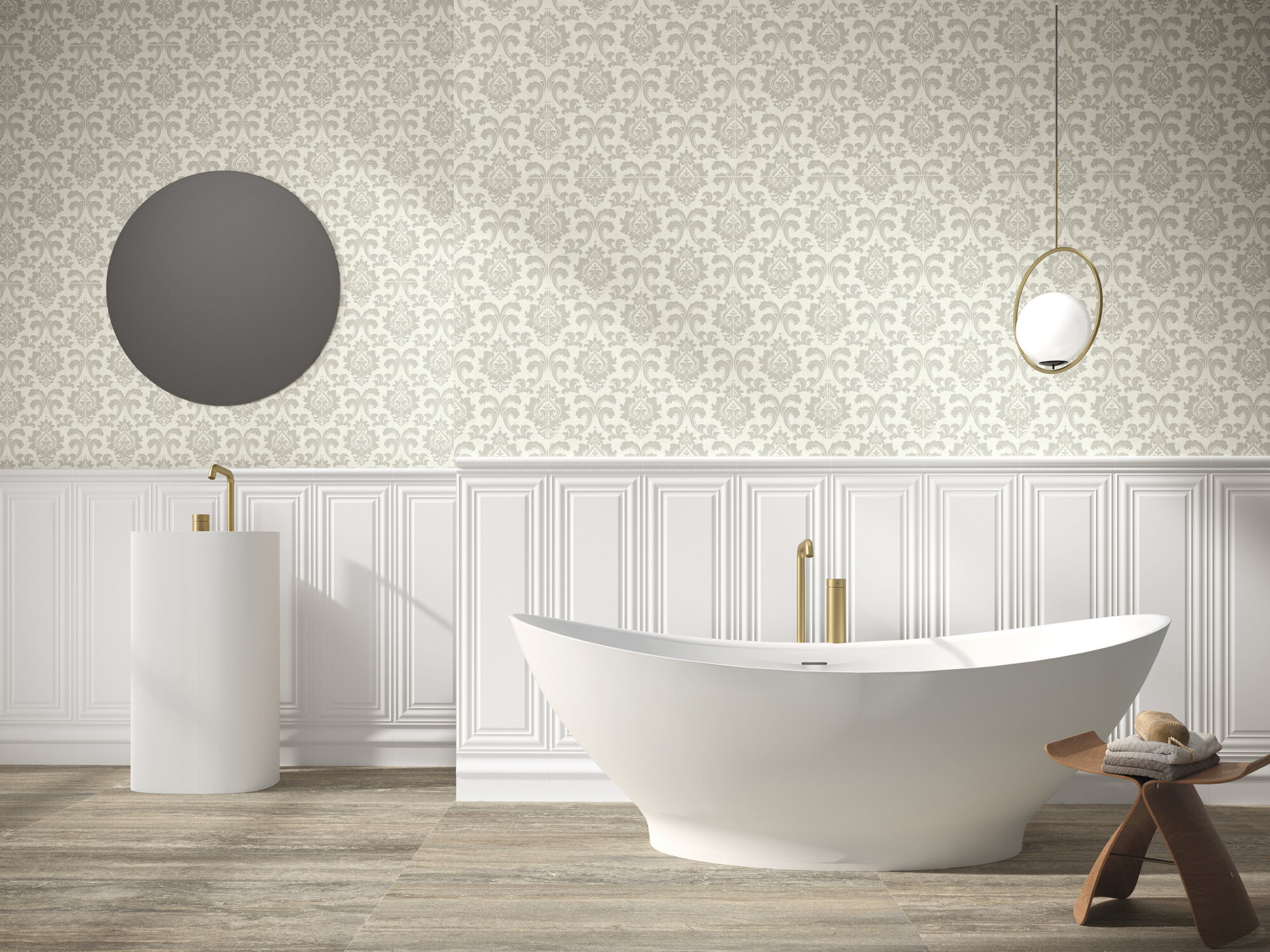 A043846 На стену Fables Lilium Beige Rect 30x90 - фото 13