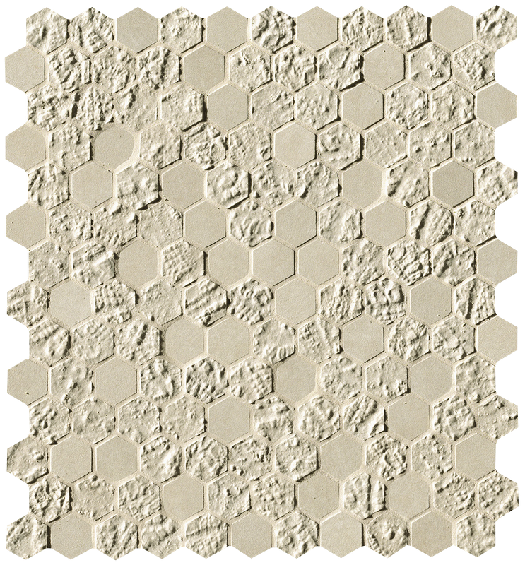 fOYU На стену Bloom Beige Print Esagono Mosaico 29.5x32.5