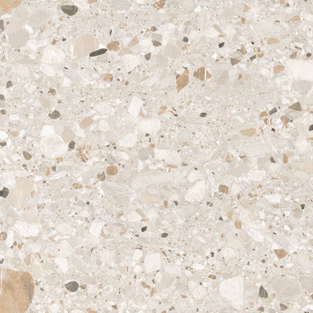На пол Terazzo Кремовый матовый карвинг 60x60 - фото 9