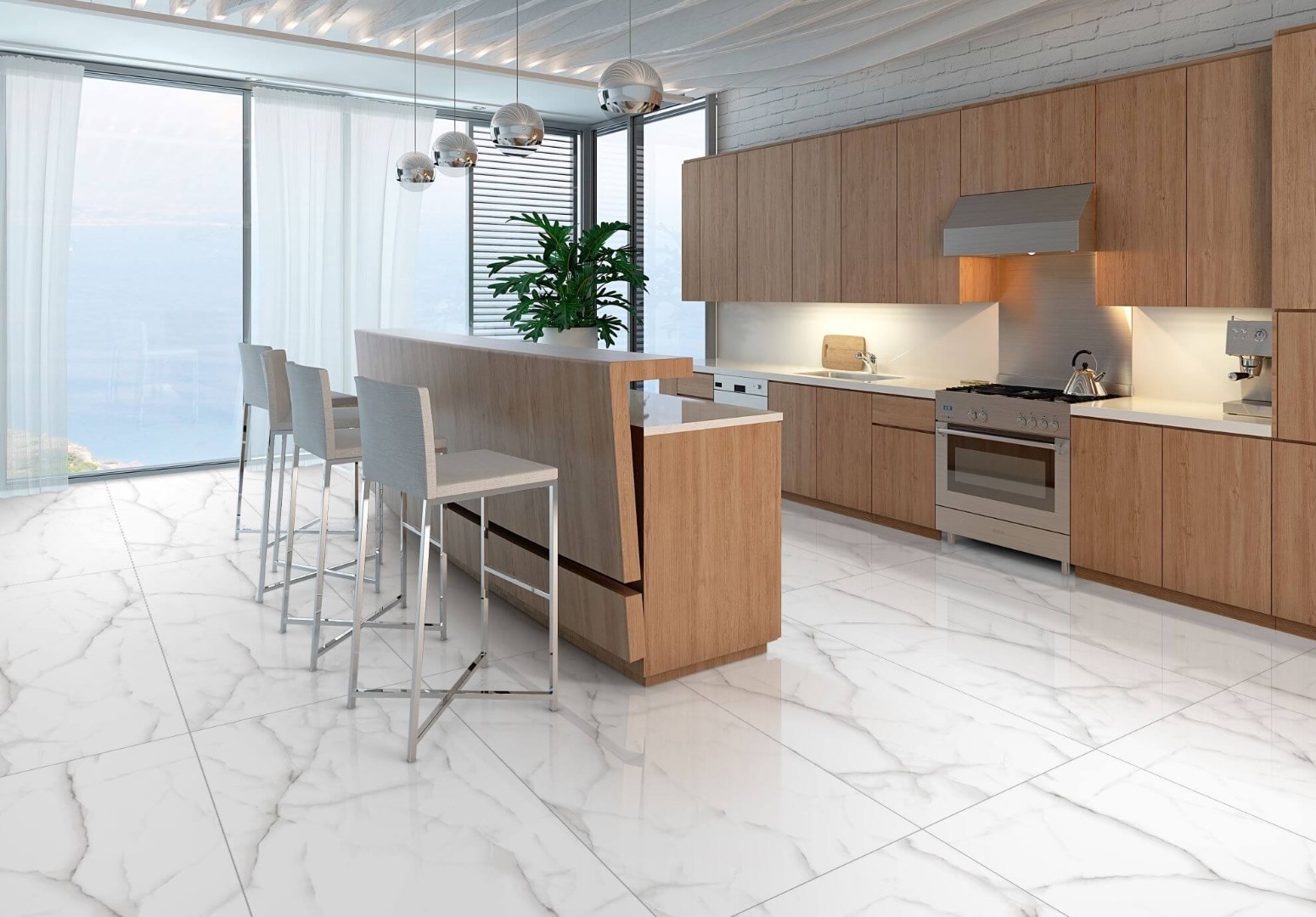 NSC8045 На пол Porcelain Tile 8045 Серый матовый 80x80 - фото 10