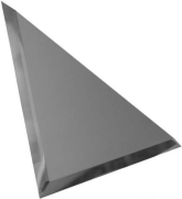 ТЗГ1-02 Плитка Зеркальная плитка Треугольная графитовая с фацетом 10 мм 20x20
