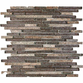 Мозаика Камень и стекло PIX726 из мрамора и стекла 10x48/98/148x8 30x30