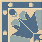 Декор Метлахская плитка 100E024A201 ENC 24A Ivory (D.Blue, L.Blue) 10x10