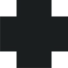 Керамогранит Метлахская плитка 070CRNOI Cross 7 Black NOI 7x7