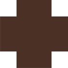 Керамогранит Метлахская плитка 070CRBRU Cross 7 Brown BRU 7x7