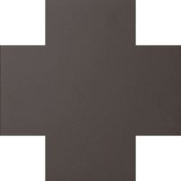 Керамогранит Метлахская плитка 070CRANT Cross 7 Charcoal ANT 7x7