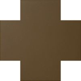 Керамогранит Метлахская плитка 070CRCAF Cross 7 Coffee CAF 7x7