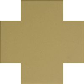 Декоративная вставка Метлахская плитка 070CRIVO Cross 7 Ivory IVO 7x7