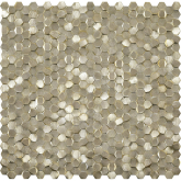 Мозаика Gravity Aluminium 3D Hexagon Goldx0.6 30.7x30.1