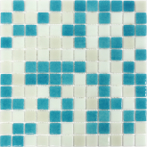 Мозаика Steppa Голубой стекло (25х25) 31.5x31.5