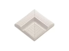 Бордюр Olympic Series Наружный угол поручня с сетчатой поверхностью Unglazed 12x12