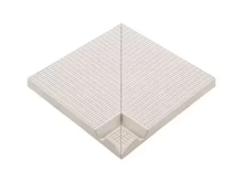 Бордюр Olympic Series Внутренний угол с сетчатой поверхностью L Unglazed 24.5x24.5
