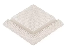 Бордюр Olympic Series Наружный угол с сетчатой поверхностью L Unglazed 24.5x24.5