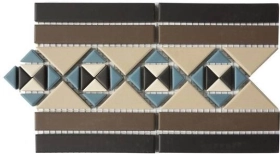 V-PARIS-B2/1C Керамогранит Top Cer Victorian Designs Border Stand. (Tr.1/2 01. Tr.1/4 11+14+16. Strip 14+29) 28.1x17.3