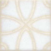STG/B405/1266H Декоративная вставка Амальфи B405 Орнамент белый 9.8x9.8