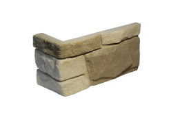 Искусственный камень Альпийский Пласт Белый Угол 80х180x92