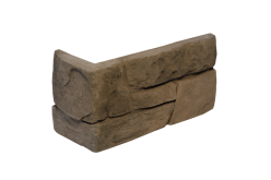 Искусственный камень Альпийский Пласт Коричневый Угол 80х180x92