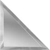 ТЗС1-12 Плитка Зеркальная плитка Треугольная серебряная с фацетом 10 мм 12x12