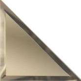 ТЗБ1-12 Плитка Зеркальная плитка Треугольная бронзовая с фацетом 10 мм 12x12