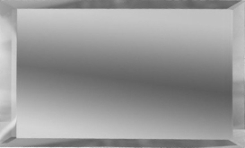 ПЗС1-75 Плитка Зеркальная плитка Прямоугольная серебряная с фацетом 10 мм 15х7.5