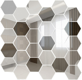 СС7030Г1 Мозаика Зеркальная мозаика Сота серебро (70%) + графит (30%) 28.7x28.7