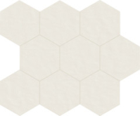 Декор Neutra 6.0 01 Bianco Mosaico B Esagono 10x10 30x26