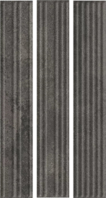 Клинкерная плитка Carrizo Basalt Elewacja Struktura Stripes Mix Mat 40x6.6