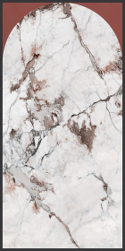 Декор Policroma Arco Breccia-Mattone Mat Ret 6mm 120x240