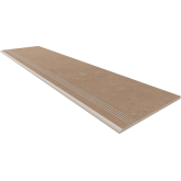 Ступень Gobi GO01 Beige неполированный с насечками 30x120