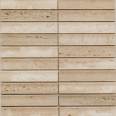 Мозаика Венеция Yellow Travertine, Concave матовая 30х151 305х318х12