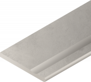 Бордюр Millenium Х2 Silver Bordo Svasato Round DX 30x120