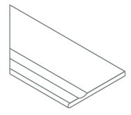 Бордюр Avantgarde X2 Silver Bordo Svasato Round SX 30x120