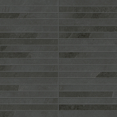610110001035 Мозаика Ardesia Black Mosaico Strip 30x30