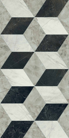 Декор Tarsia Cubical Nero Deco Lux 3D Rett 60x120