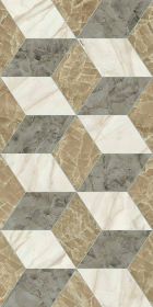 Декор Tarsia Cubical Avorio Deco Lux 3D Rett 60x120